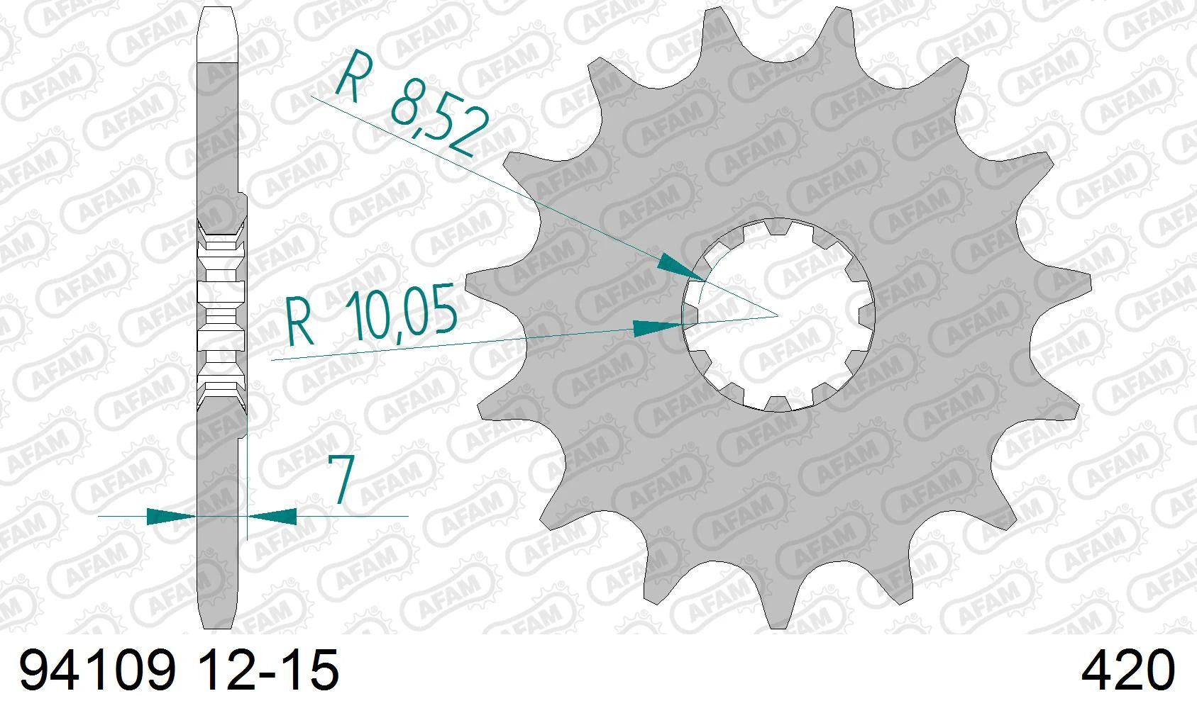 AFAM - Pignone AFAM 94109-11 Passo 420