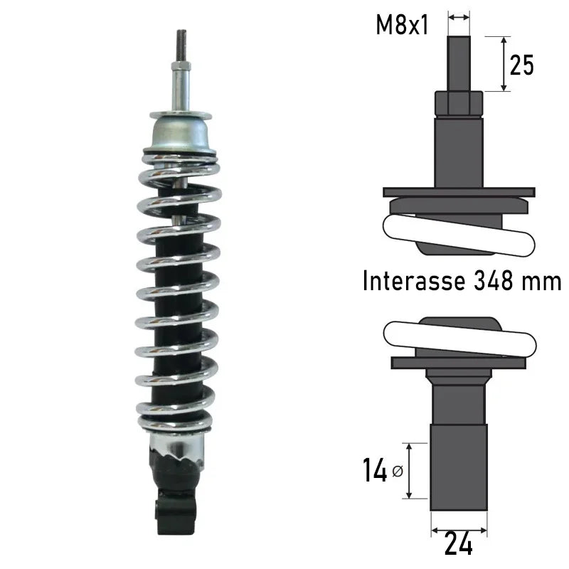 BCR - Ammortizzatore Posteriore PIAGGIO VESPA GTV/GTS 125/150/200/250/300cc