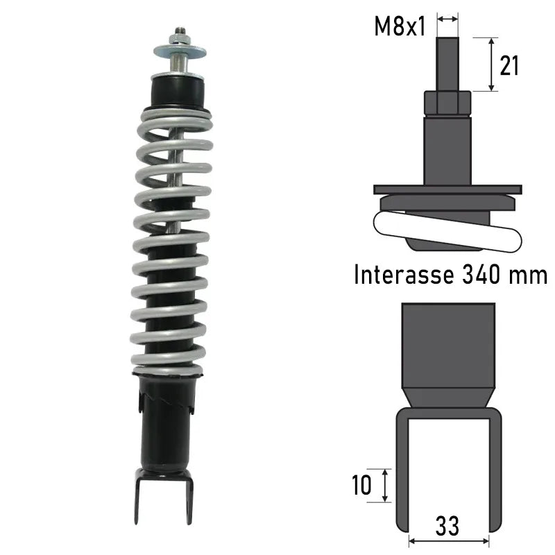 BCR - Ammortizzatore Posteriore PIAGGIO ZIP 50cc