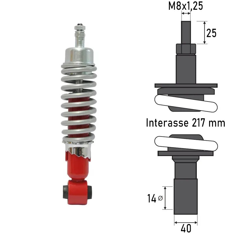 BCR - Ammortizzatore Anteriore PIAGGIO VESPA SPECIAL 50cc/ET3 125cc