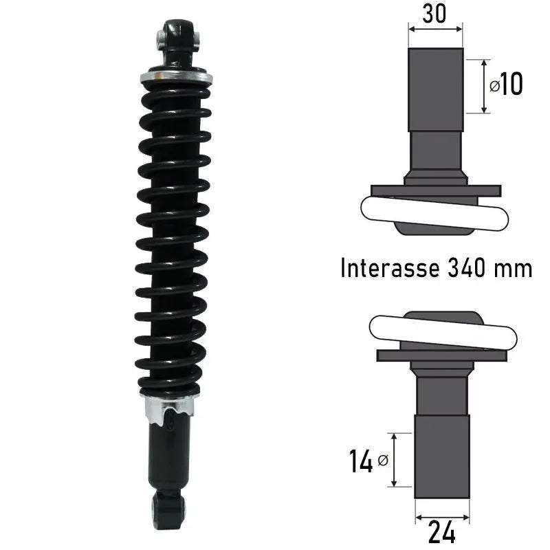BCR - Ammortizzatore Posteriore PIAGGIO BEVERLY TOURER 125/250/300cc