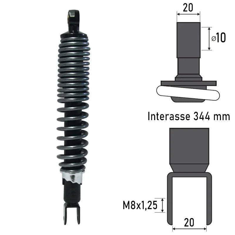 BCR - Ammortizzatore Posteriore MBK SKYLINER/YAMAHA MAJESTY 250cc