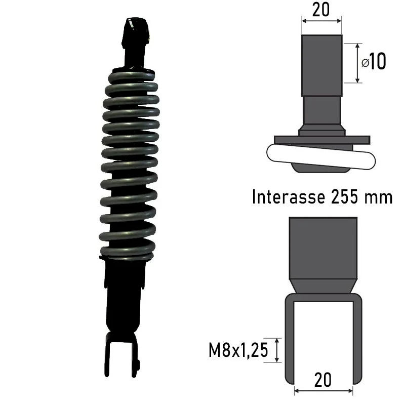 BCR - Ammortizzatore Posteriore MALAGUTI F10/F12 50cc