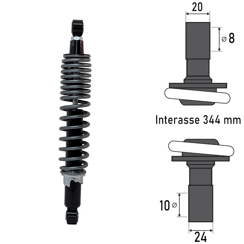 BCR - Ammortizzatore Posteriore APRILIA SCARABEO IE LIGHT 125/200cc