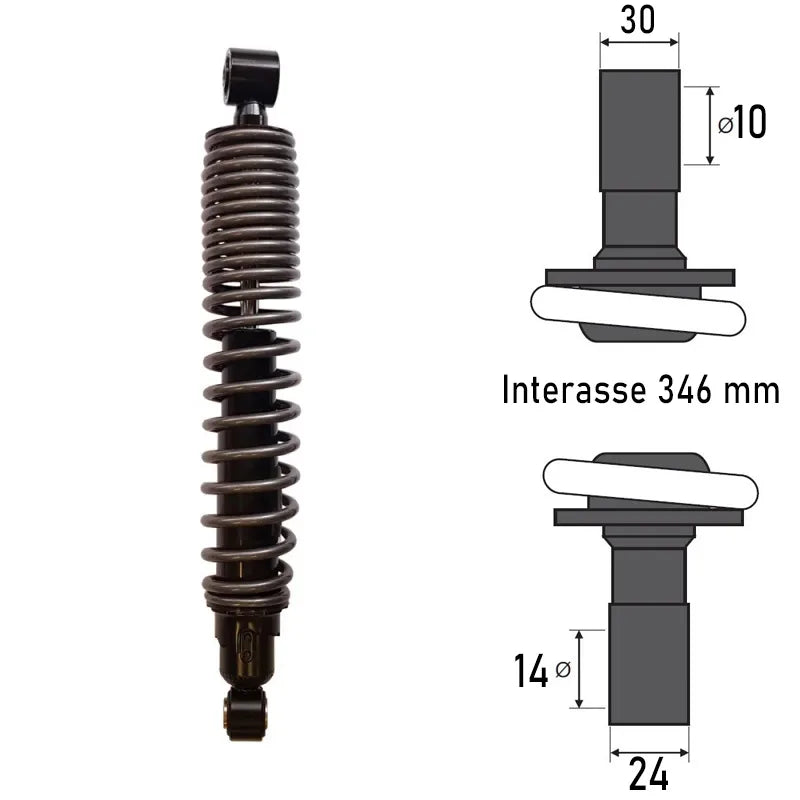 BCR - Ammortizzatore Posteriore PIAGGIO BEVERLY 125/300cc