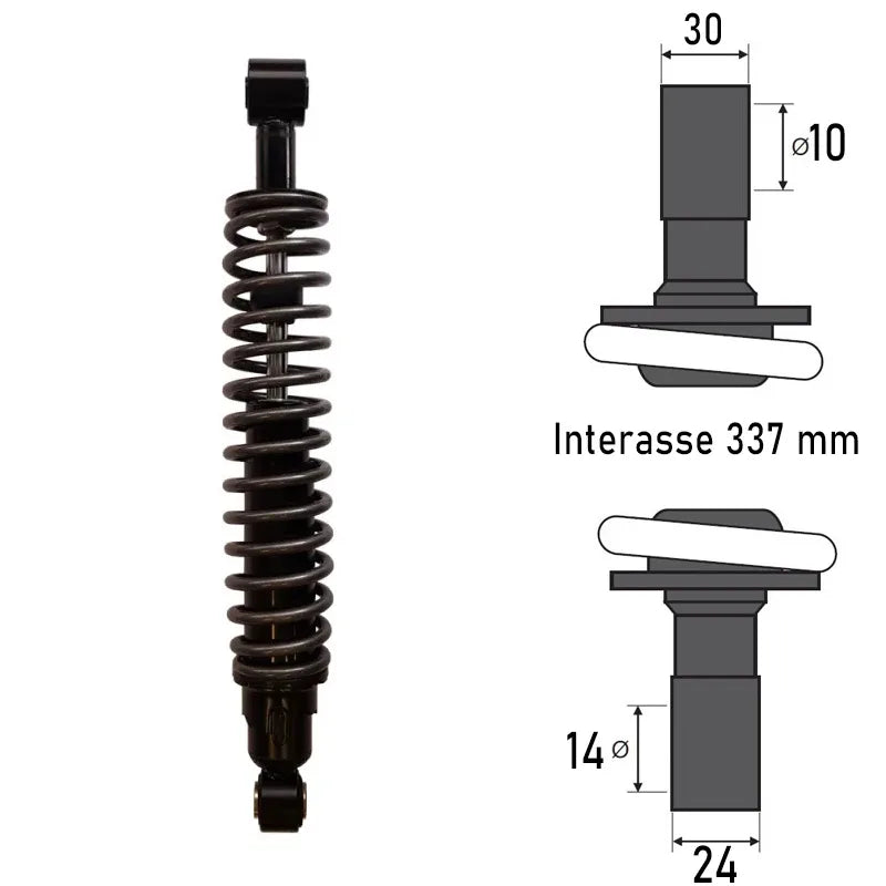 BCR - Ammortizzatore Posteriore PIAGGIO X9 EVOLUTION 125/200/250cc