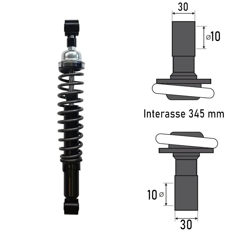 BCR - Ammortizzatore Posteriore PIAGGIO X7/X8 125/200/250cc