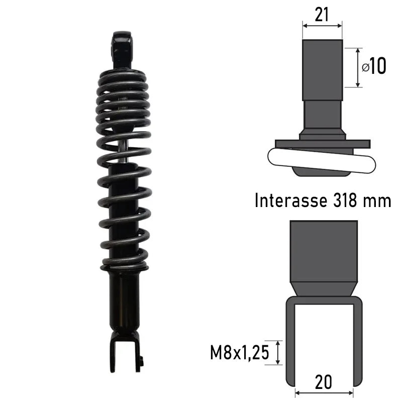 BCR - Ammortizzatore Posteriore SYMPHONY S 125/150cc