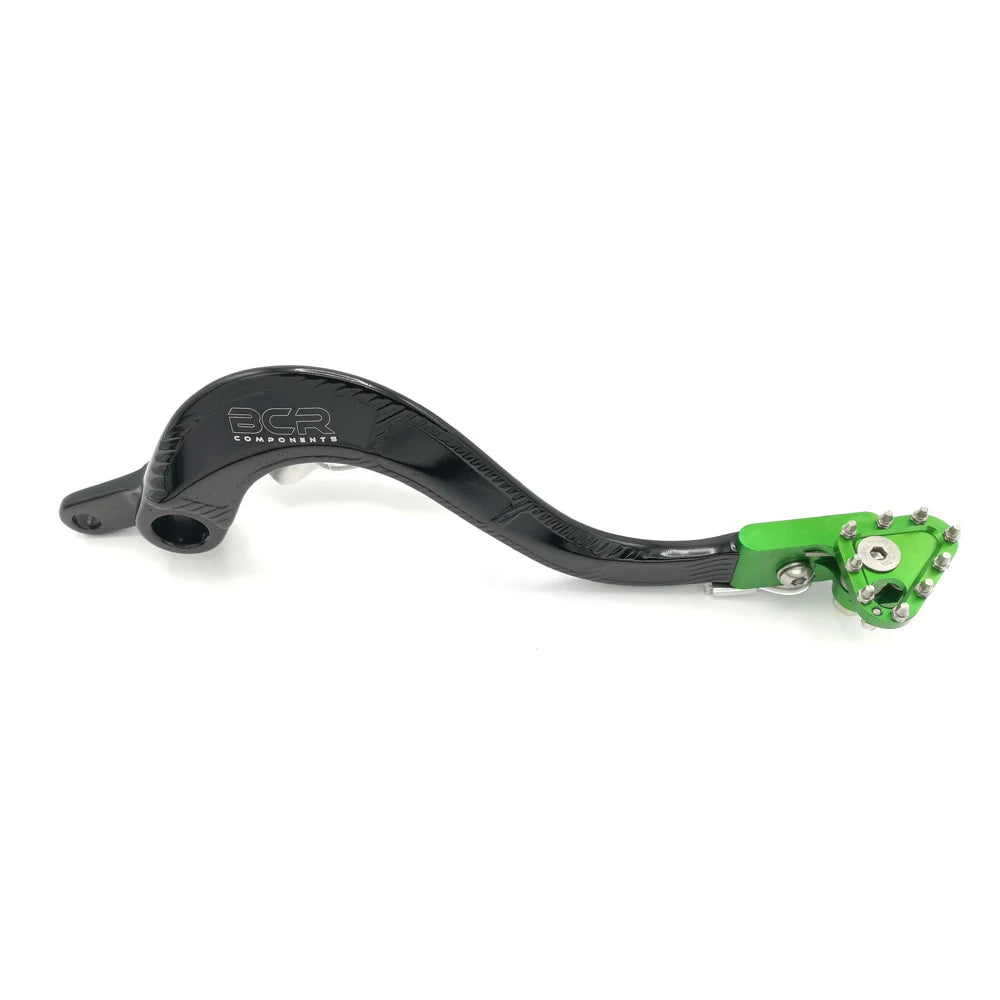 BCR - Pedale Freno KAWASAKI KX 450 F 13-16- Nero/Verde