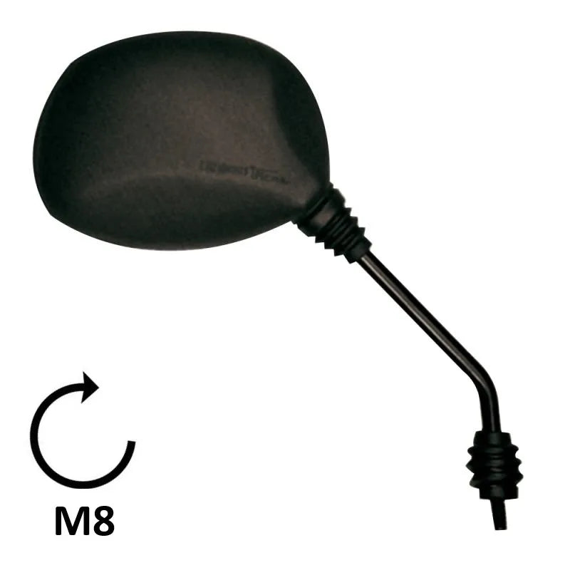 BCR - Specchio Destro PIAGGIO QUARTZ 50cc/SKIPPER 125cc Nero