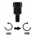 BCR - Adattatore Specchio - M8x1,25 SX (superiore) > M8x1,25 DX (inferiore)