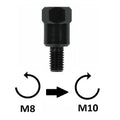 BCR - Adattatore Specchio - M8x1,25 SX (superiore) > M10x1,25 DX (inferiore)