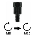 BCR - Adattatore Specchio - M8x1,25 DX (superiore) > M10x1,25 DX (inferiore)