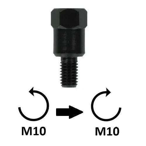 BCR - Adattatore Specchio - M10x1,25 SX (superiore)> M10x1,25 DX (inferiore)