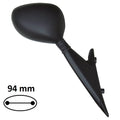 BCR - Specchio Destro PIAGGIO X8 125/150/250/300/400cc Nero