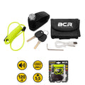 BCR - Bloccadisco Sonoro Ø 5.5mm - 2 Chiavi Piatte, Cavo Reminder e Borsa