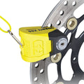OXFORD - Lucchetto Bloccadisco QUARTZ XD6 Giallo/Nero - Perno Ø 6mm
