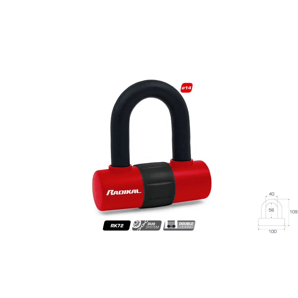 RADIKAL - Lucchetto ad Arco RK72 - Perno Ø 14mm