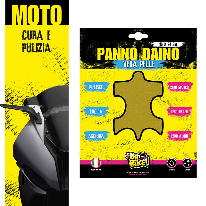 DR BIKE-MOTO - DR.BIKE MOTO - Panno Pelle di Daino 36x24cm