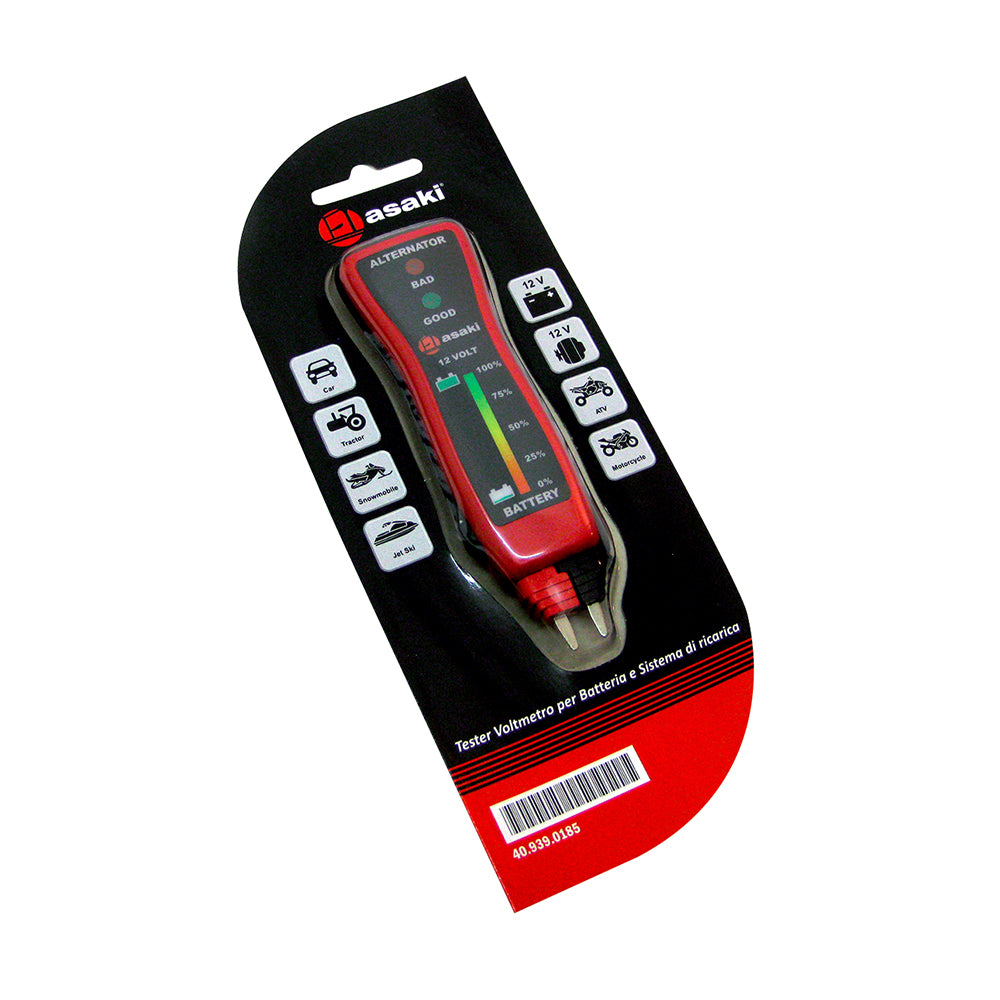 ASAKI - Tester Digitale per Batterie