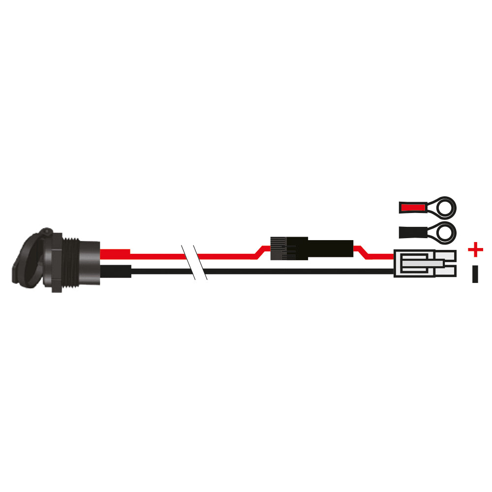 OXFORD - Presa 12V Din 1,2mt Impermeabile Diametro 18mm
