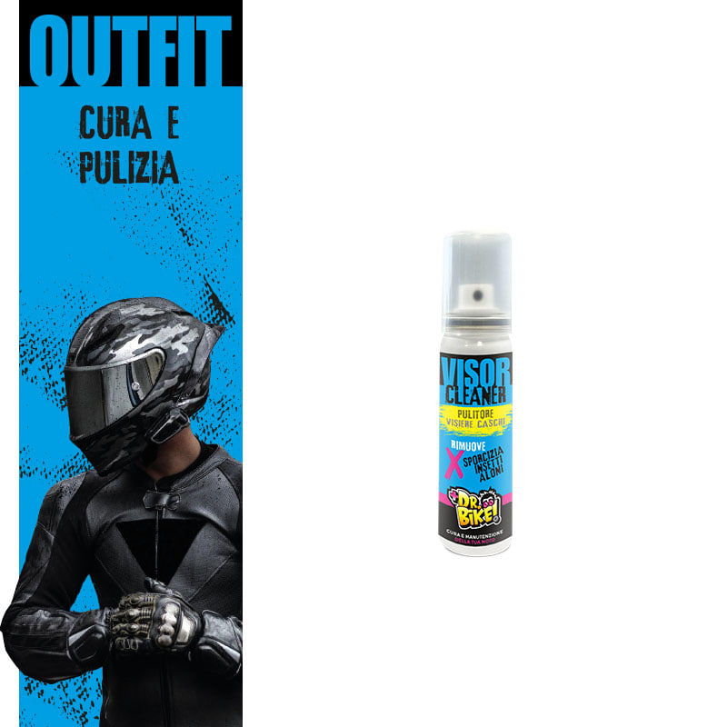 DR BIKE-MOTO - DR.BIKE ABBIGLIAMENTO - Pulitore Visiera Caschi VISOR CLEANER - 75ml