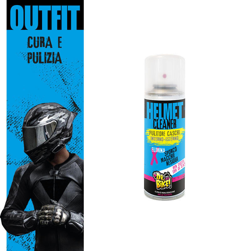 DR BIKE-MOTO - DR.BIKE ABBIGLIAMENTO - Pulitore Caschi HELMET CLEANER - 200ml