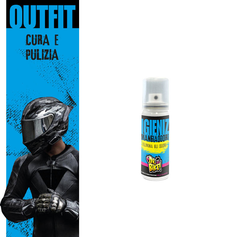 DR BIKE-MOTO - DR.BIKE ABBIGLIAMENTO - Elimina odori IGIENIZ MANGIAODORI - 100ml