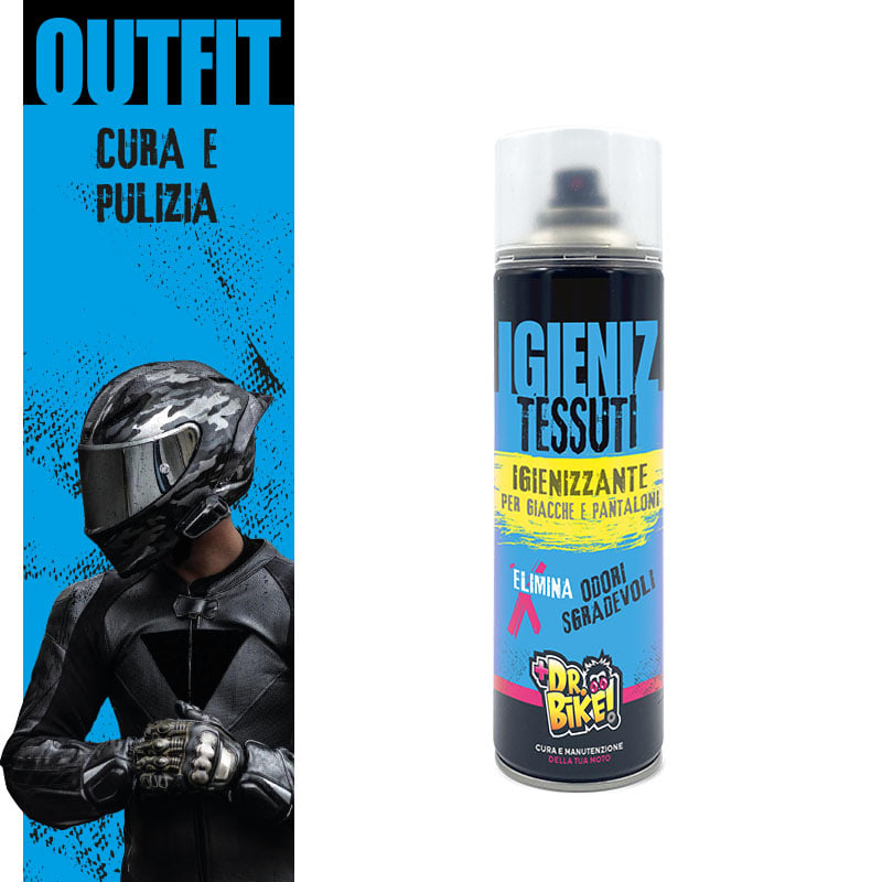 DR BIKE-MOTO - DR.BIKE ABBIGLIAMENTO - Igienizzante Tessuti IGIENIZ TESSUTI - 500ml