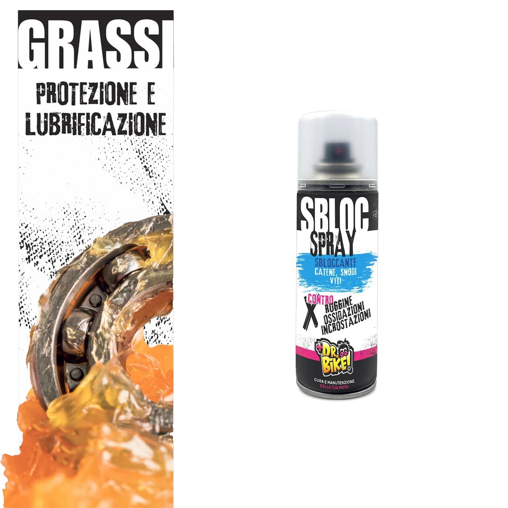 DR BIKE-MOTO - DR.BIKE GRASSI - Sbloccante SBLOC SPRAY - 200ml