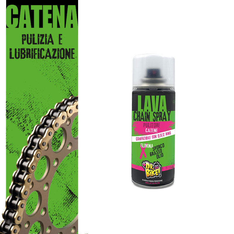 DR BIKE-MOTO - DR.BIKE CATENA - Pulitore Catena LAVA CHAIN SPRAY - 400ml