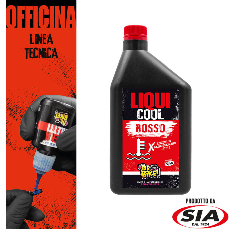 DR BIKE-MOTO - DR.BIKE OFFICINA - Liquido Radiatori - Rosso Puro - 1L