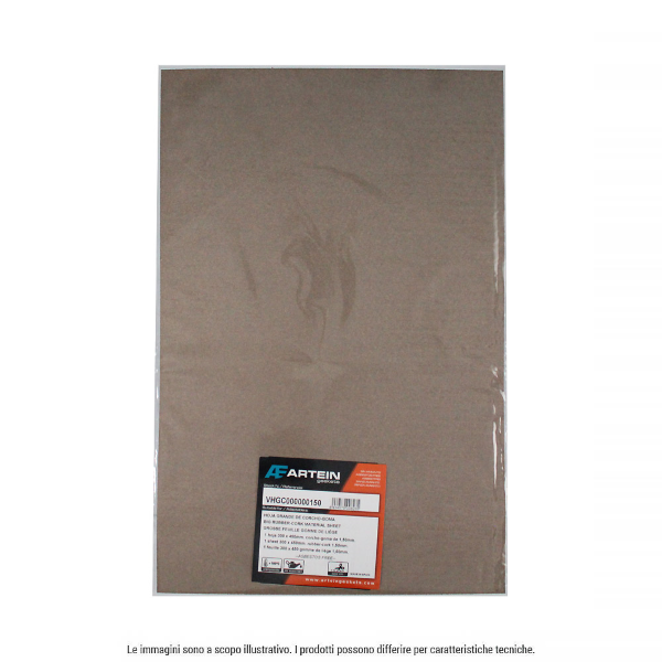 Foglio per guarnizioni di sughero ARTEIN 300x450mm spessore 1,50mm