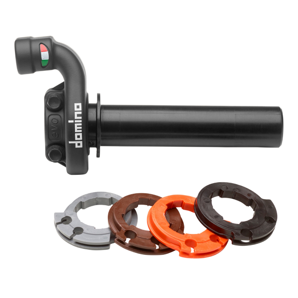 Comando gas DOMINO KRK EVO Cross 4t con ghiere