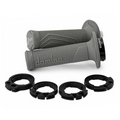 Manopole DOMINO D-lock grigio con ghiere D10046C5200A9-0