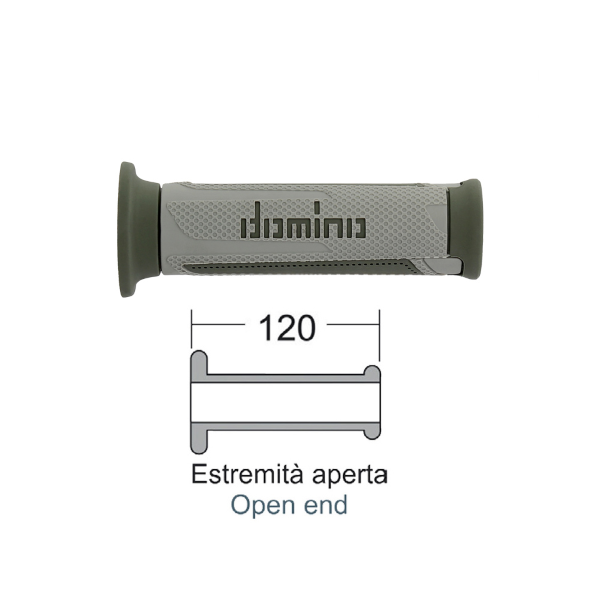 Manopole DOMINO turismo grigio/verde