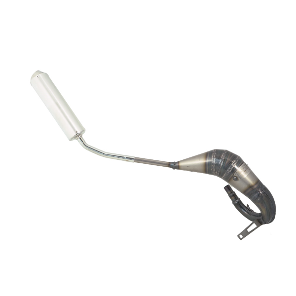 Marmitta Evok Iron Pipe saldata con silenziatore Shorty in Alluminio e Inox per Fantic Caballero EN-SM 50 06-16