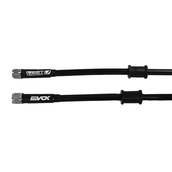 TUBO FRENO 435MM DADO GIREVOLE 1/8 BSP - NERO