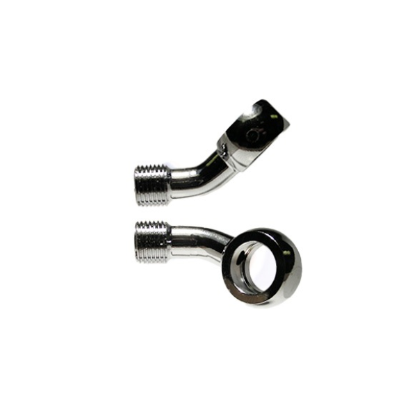 M10 BANJO 45ø SU + 25ø SINISTRA, CROMATO