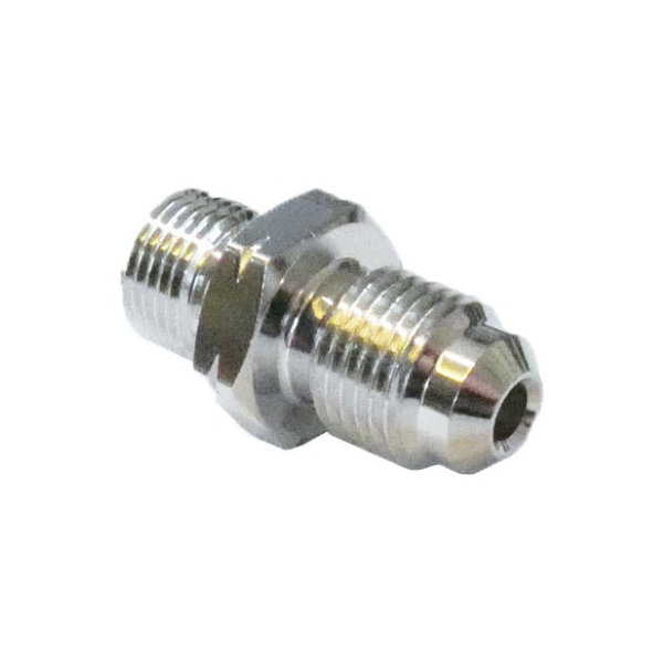 ADATTATORE CONVESSO MASCHIO M10x1,25, CROMATO