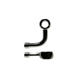 M10 90ø BANJO LUNGO, CURVA A LATO, CROMATO