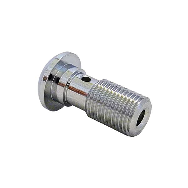 Bullone banjo singolo bombato da 7/16" x 24 TPI, cromato