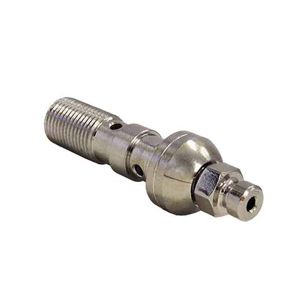 VITE BANJO A DOPPIO CON SPURGO M10x1,00, CROMATO