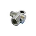 GOMITO 90ø FEMMINA M10x1.0 CONVESSO, CROMATO