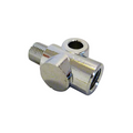 CONNETTORE IN LINEA 1/8 BSP M10x1.0, CROMATO