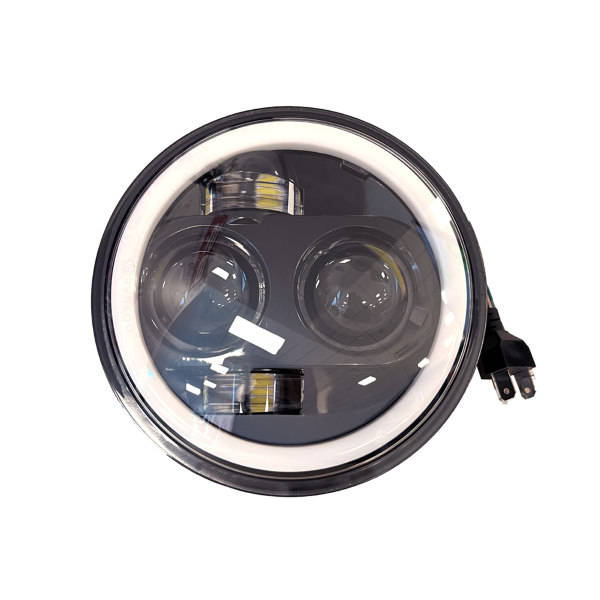 Fanale completo anteriore Evok Iron Led per Vespa PK Disegno PX