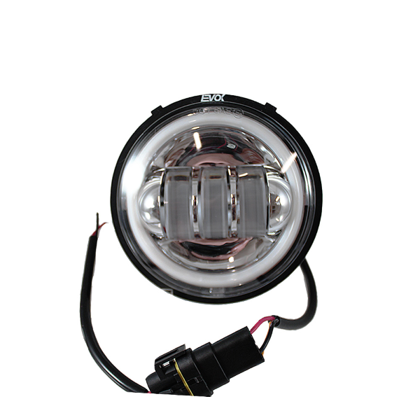Fanale completo anteriore Fondo Cromato Evok Iron led Piaggio Vespa 50cc N/L/R