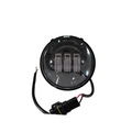 Fanale completo anteriore Senza Angel Eyes Fondo Nero Evok Iron led Piaggio Vespa 50cc N/L/R
