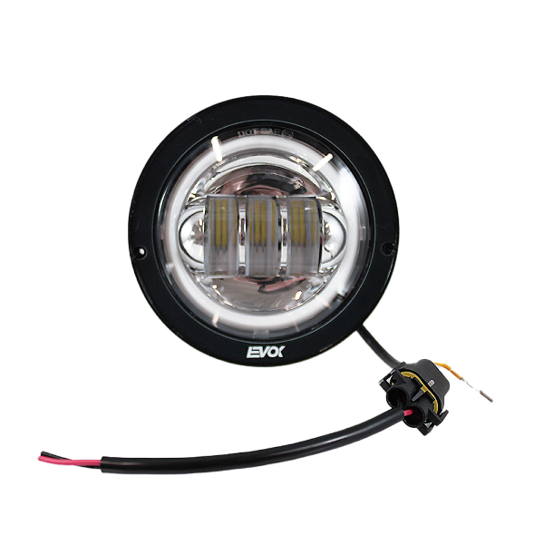 Fanale completo Led anteriore Fondo Cromato Evok Iron led per Piaggio SI FL2