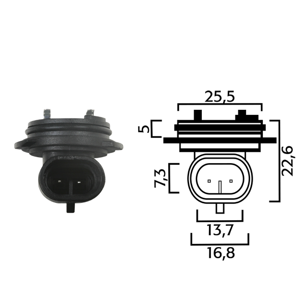 Portalampada Flosser H1